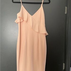 Calvin Klein Pink Ruffle Sheath Dress 2